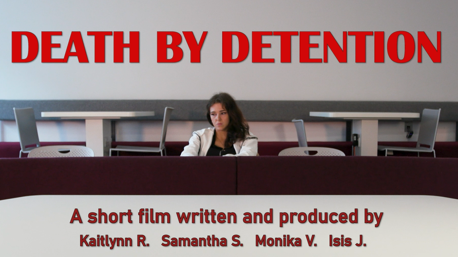 Isis Jonker produceerde, regisseerde en acteerde in de shortfilm 'Death by Detention' tijdens haar studie aan Southampton Solent University. Een krachtig voorbeeld van haar veelzijdigheid, creativiteit en storytelling, uitgelicht in haar professionele filmportfolio.